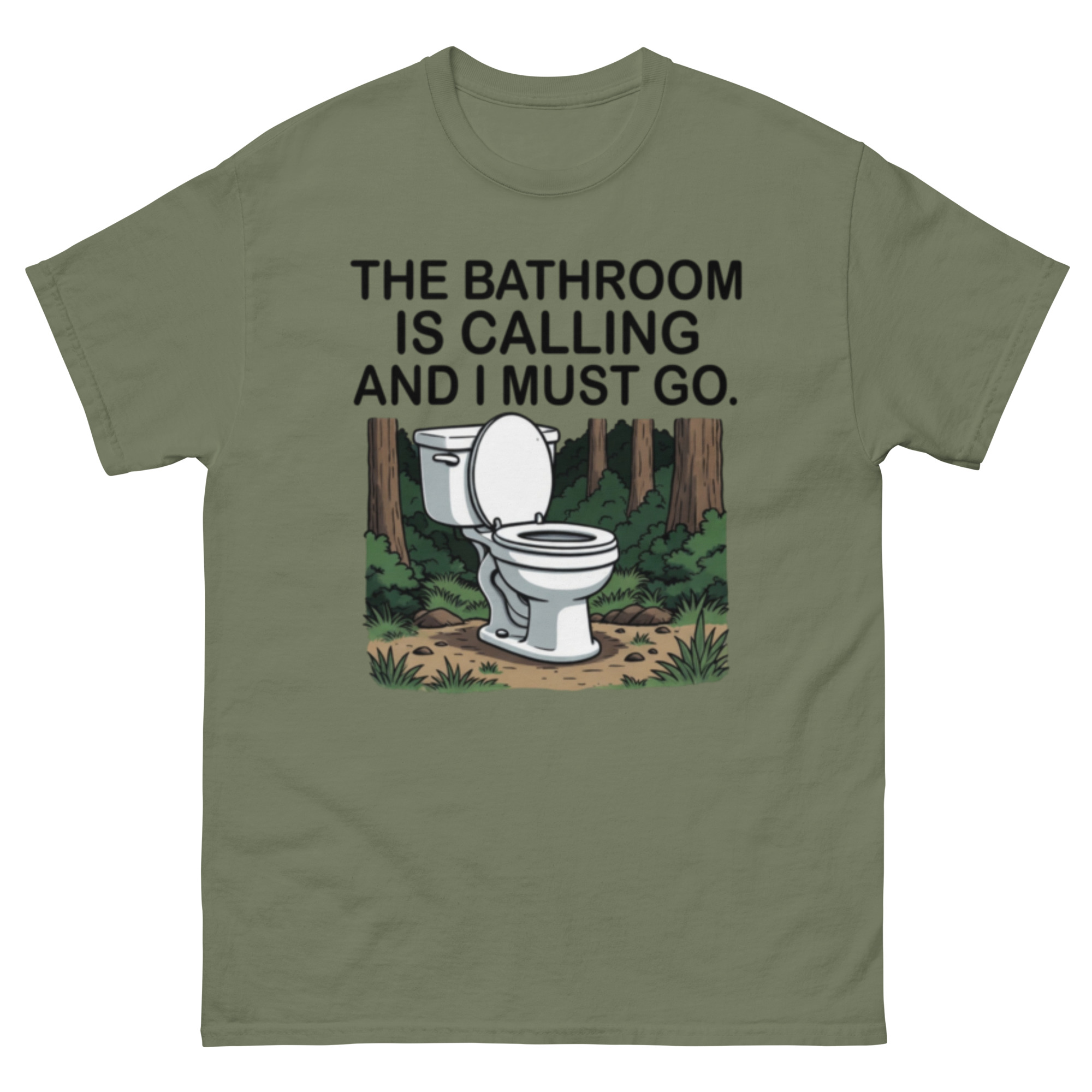 The Bathroom Is Calling And I Must Go T-Shirt - Image 2